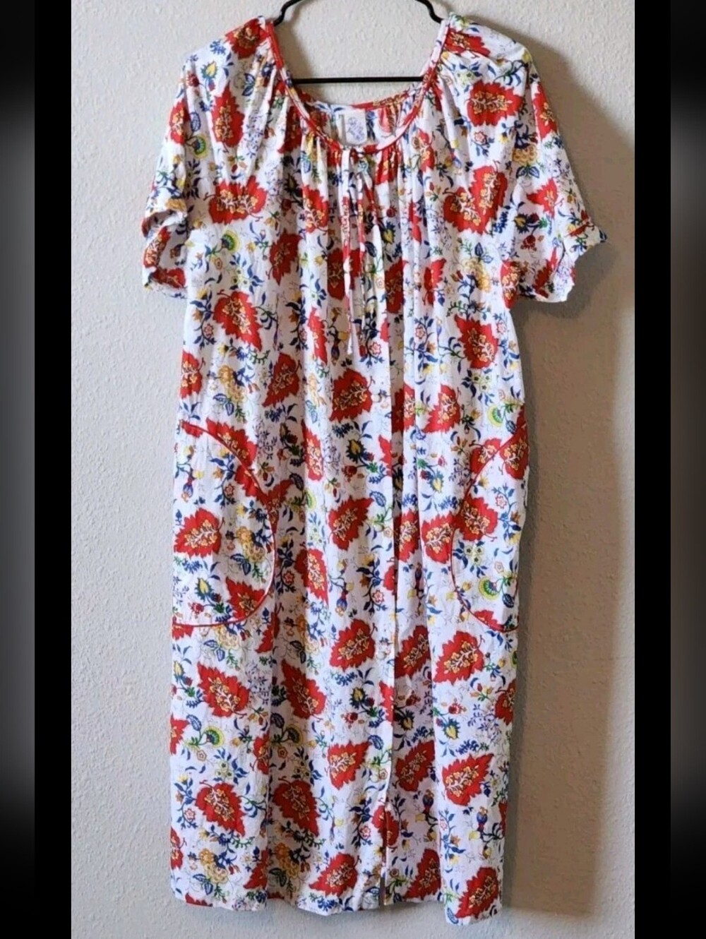 Vintage Floral Button Down  Nap Dress, Garden Dress Springtime Sz  2X Mumu